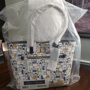 Donald Duck Modern Geometric Dooney & Bourke Tote Bag NWT